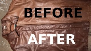 How to restore a brown leather jacket [upl. by Alice654]