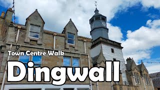 Dingwall Scottish Highlands【4K】 Town Centre Walk 2021 [upl. by Efinnej]