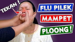 Pijat Hidung Mampet  Cara Mengatasi Hidung Mampet Karena Flu dan Pilek dengan Pijat [upl. by Eissel]