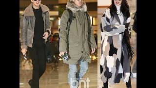 MongJis House 160107 Ji Hyo Gary Kwang Soo in airport heading to BeiJing quotWeibo Night 2015 quot [upl. by Anima492]