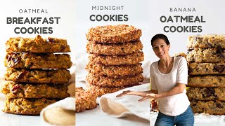 3 Healthy Oatmeal Cookies To Sweeten Your Day [upl. by Aihsenet320]