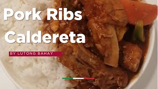 Pork ribs Caldereta [upl. by Hadsall]