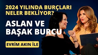 ASLAN VE BAŞAK BURCU İÇİN 2024 NASIL GEÇECEK  Yükselenler nelere dikkat etmeli [upl. by Analle]