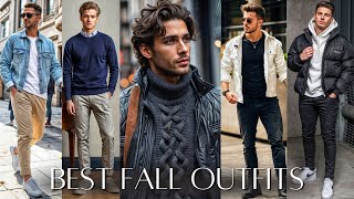 Most Stylish Fall Outfit Ideas For Men  Mens Fashion Ideas  Best Autumn And Fall Outfits 2024 [upl. by Laeahcim]