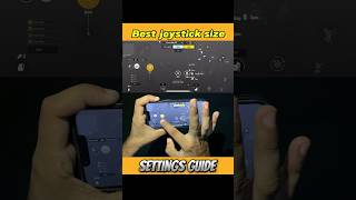 🔥Best joystick size for PUBG Mobile bgmi  Best joystick size for jiggle movement pubgmobile bgmi [upl. by Kcirdla]