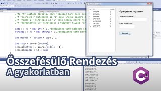 Összefésülő Rendezés gyakorlat [upl. by Finnie]