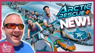 NEW Arctic Rescue Launch Coaster SPRING 2023 at SeaWorld San Diego [upl. by Eentihw]