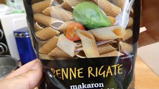 Carrefour Extra Penne Rigate Makaron pełnoziarnisty 500g [upl. by Gnilrits]