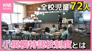 熊本市が今年度から導入「小規模特認校制度」 少子化や地域の特色を生かした学校づくりとは [upl. by Tobie]