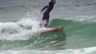 Surfing Asilomar State Beach Pacific Grove  09 AUG 10 [upl. by Mab429]