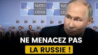 POUTINE  IL EST INUTILE DE MENACER LA RUSSIE CAR NOUS SOMMES PLUS FORT [upl. by Ajnot]