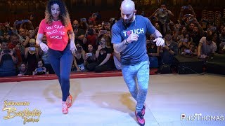 Ataca y La Alemana Touch Bachata  Salamanca Bachata Festival 2018 [upl. by Collete]