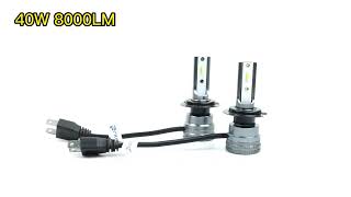 Prilight PE4 Mini Led Headlight 40W 8000LM Fanless Led Headlight [upl. by Crosse]