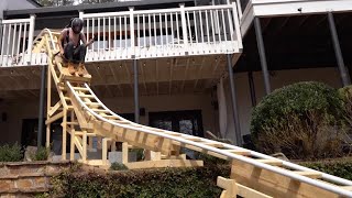 Man Builds His Own Roller Coaster In His Backyard [upl. by Anaeli]