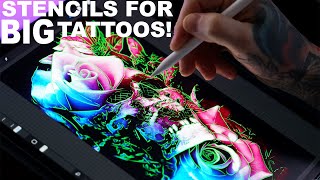 The EASIEST Way to Make BIG Tattoo Stencils [upl. by Castora534]