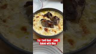 🇦🇱What to eat in Albania Tavë Kosi Traditional Albanian Lamb and Rice Baked Dish [upl. by Yrogreg561]