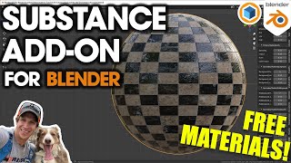 How to Use the New SUBSTANCE 3D AddOn for Blender PlusFREE MATERIALS [upl. by Freddy314]