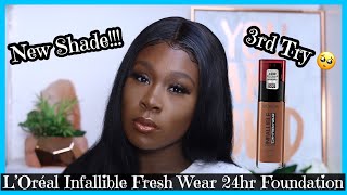 NEW LORÉAL INFALLIBLE FRESH WEAR 24HR FOUNDATION SHADE UPDATE [upl. by Akeber260]