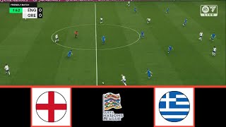 ENGLAND VS GREECE  UEFA NATIONS LEAGUE 20242025  FOOTBALL LIFE 2024 [upl. by Ayikal885]