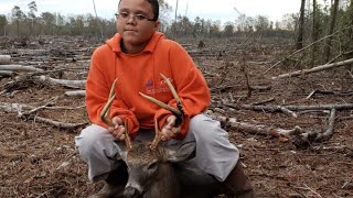 Spot And Stalk Hunting 6 point buck Down Kill Shot 2018  2019 Season 29 [upl. by Akinehc]