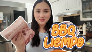 BBQ LIEMPO MARINADE RECIPE  Quick and easy pinoy liempo bbq [upl. by Novyak198]