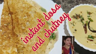 instant dosa recipedosa and chutney recipeshorts [upl. by Rubin38]