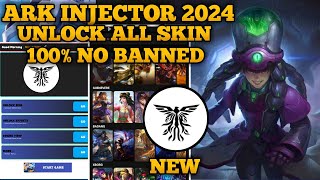 NEW ARK INJECTOR 2024 NO PW  INJECTOR ML  APK UNLOCK ALL SKIN MOBILE LEGENDS [upl. by Eramal813]