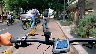 Ciclista con audífonos accidente CDMX 2022 [upl. by Essirehs]