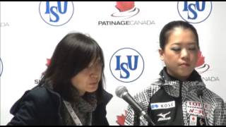 Skate Canada International Ladies Free Press Conference [upl. by Atilemrac509]