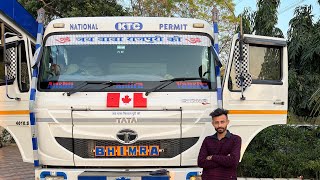 MERI PEHLI VIDEO TATA TRALLA SIGNA 18 tyres ke saath vlog  heavy machinery vlog 🙏🏻❤️🚛 [upl. by Lenes712]