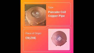 2024 Best Selling High Quality NonAlloy Pancake Copper Tube Pipe 15m 30m 50m For Air Condition [upl. by Eaton]