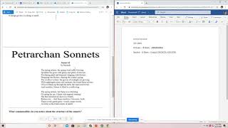 Petrarchan Sonnet Form [upl. by Ferna]