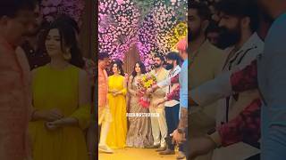 Yash and Radhika Pandit at Engagement Function rockingstaryash radhikapandit shorts [upl. by Anelav948]