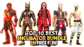 TOP10 Most Rarest incubator bundle  10 Best Rarest Bundle in FreeFire  PROS GAMERS [upl. by Skippie]