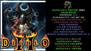 Natalyas Totem Mephisto Hell TC 78 Diablo 2 LOD 2019 [upl. by Clinton]