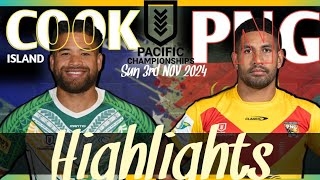 PNG vs COOK Islands  Match Highlights  Pacific Championship 2024 [upl. by Atima]