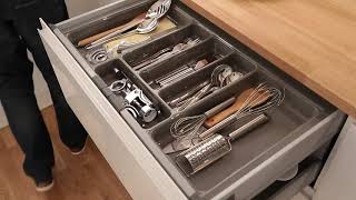 Hidden Drawer for Cutlery for Modular Kitchen Smart Modular Kitchen [upl. by Ayekam978]