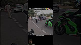 Super bike se police to Dar Gaya 👮❤️‍🔥automobile zx10rvsbmws1000rr bmws1000rr motovlog shorts [upl. by Ariaj]