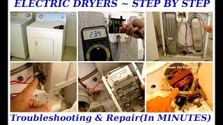 Dryer Not Heating Wont Spin Or Start Up [upl. by Nilyad]