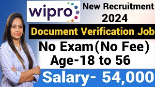 Wipro Recruitment 2024WIPRO Work From Home Jobs 2024Wipro Vacancy 2024Govt Jobs oct 2024 [upl. by Eornom644]