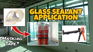 DIY Sealant Glass Application  Paano Maglagay ng Sealant sa Bintana [upl. by Boony]