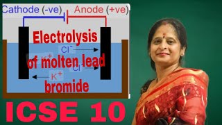 ELECTROLYSIS CLASS 10 ICSE CHEMISTRY 2025 [upl. by Cornel699]