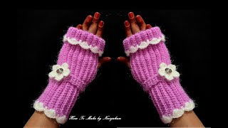 dastana banane ka tarika  crochet fingerless ladies gloves dastana design gloves banane ka tarika [upl. by Laehcim]