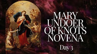 Mary Undoer of the Knots Novena  DAY 3 pray prayer [upl. by Ainirtak941]