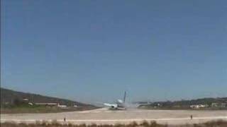 Skiathos airportimpressive landing [upl. by Amihsat]