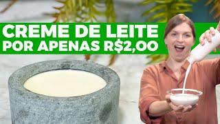 CREME DE LEITE caseiro por apenas R200 [upl. by Koenraad]