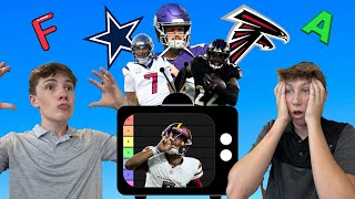 Our NFL “Watchability” Tier List  Season 3 Episode 7 [upl. by Aneerb]