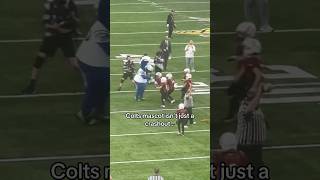 The Colts mascot is a CRASHOUT🤣🔥 youtubeshorts footballshorts football americanfootball [upl. by Noby]