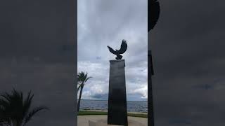 Veterans Memorial Park amp Bald Eagle Sculpture by Lake Monroe Cresting After Hurricane Milton [upl. by Iny]