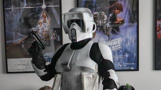 SCOUT Trooper  BIKERSCOUT from RS Propmasters Star Wars REVIEW Please like and subscribe for more [upl. by Reldnahc]